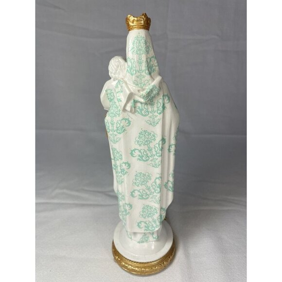 Our Lady of Mount Carmel Statue of Mary and Baby Jesus Made in Columbia 8.5" - Picture 2 of 7